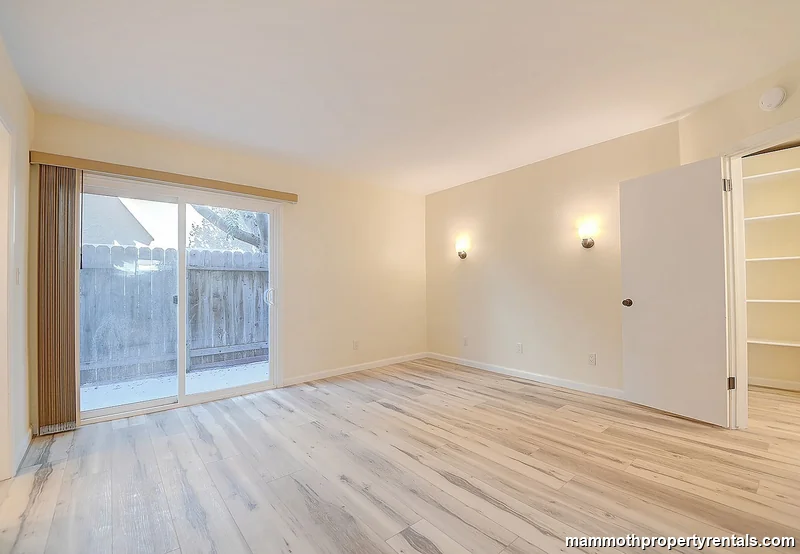 Bright, private master bedroom.