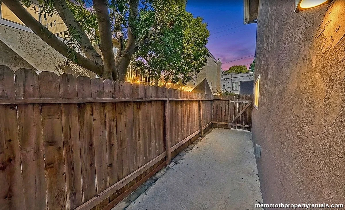 Private patio at Bluff Heights Historic Gem Apt