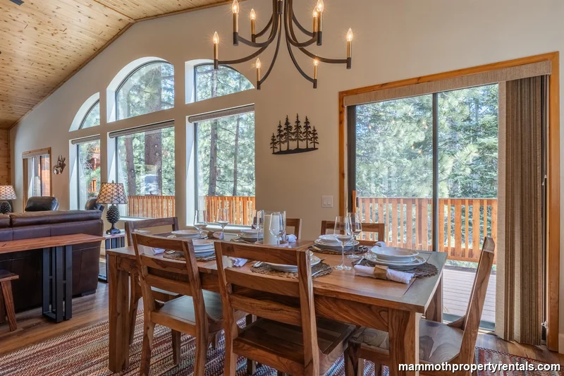 Living room view of outside deck