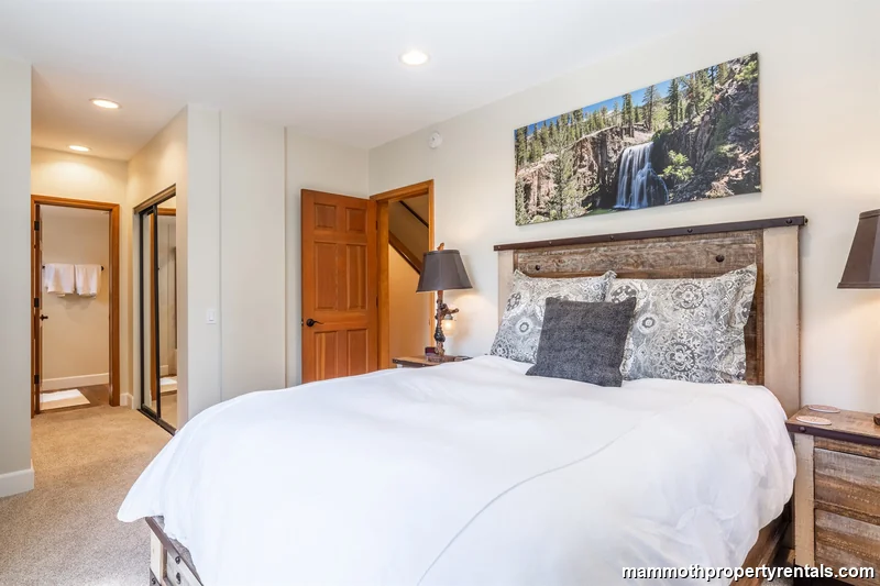 Second bedroom with a queen bed